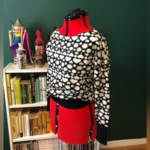 Anthropologie Maeve Heart and Sun Sweater